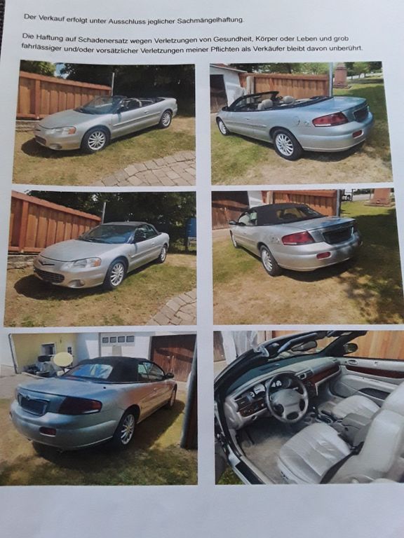 Chrysler Sebring 2002